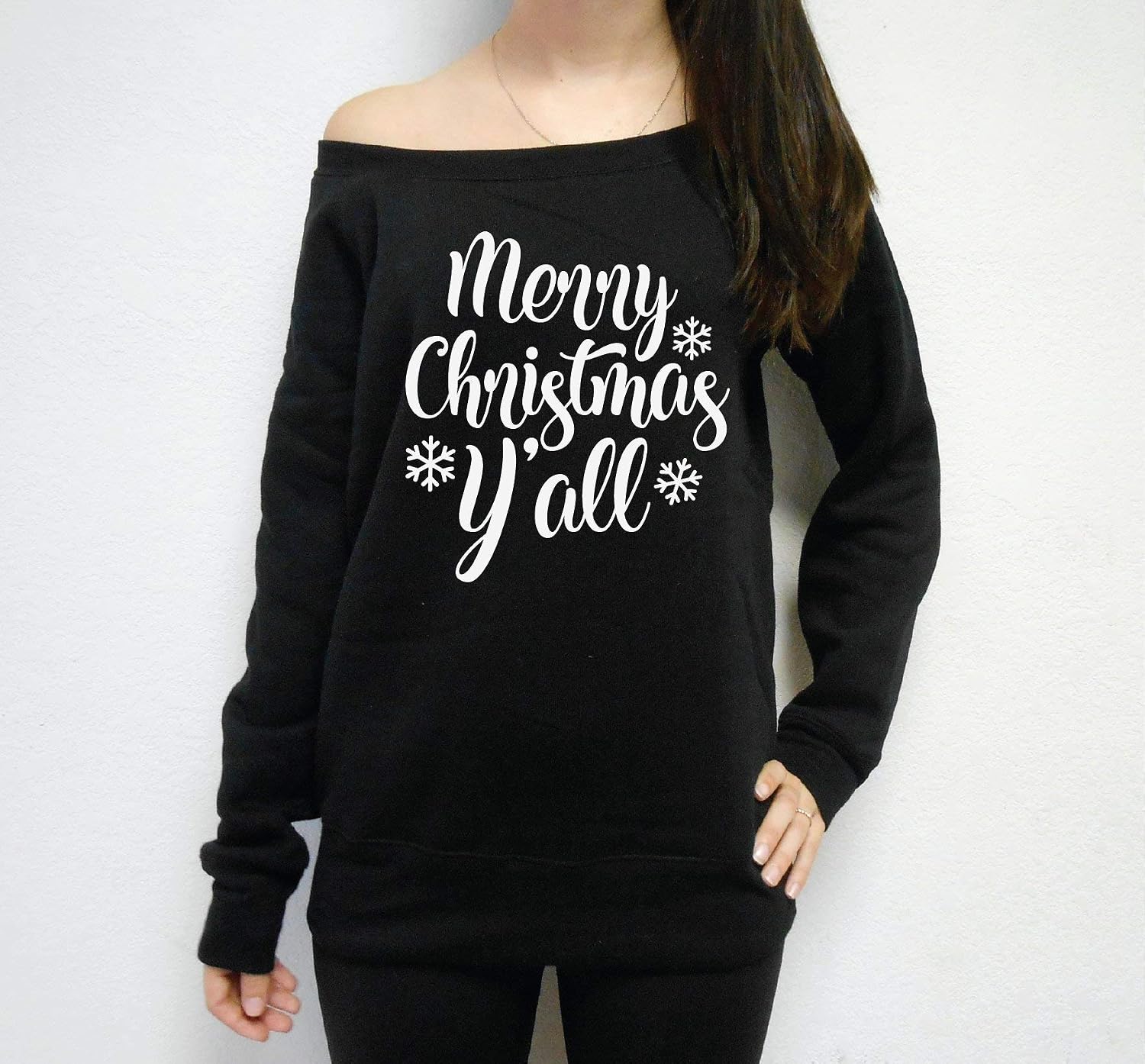 Shoulder Christmas Sweater Clearance 