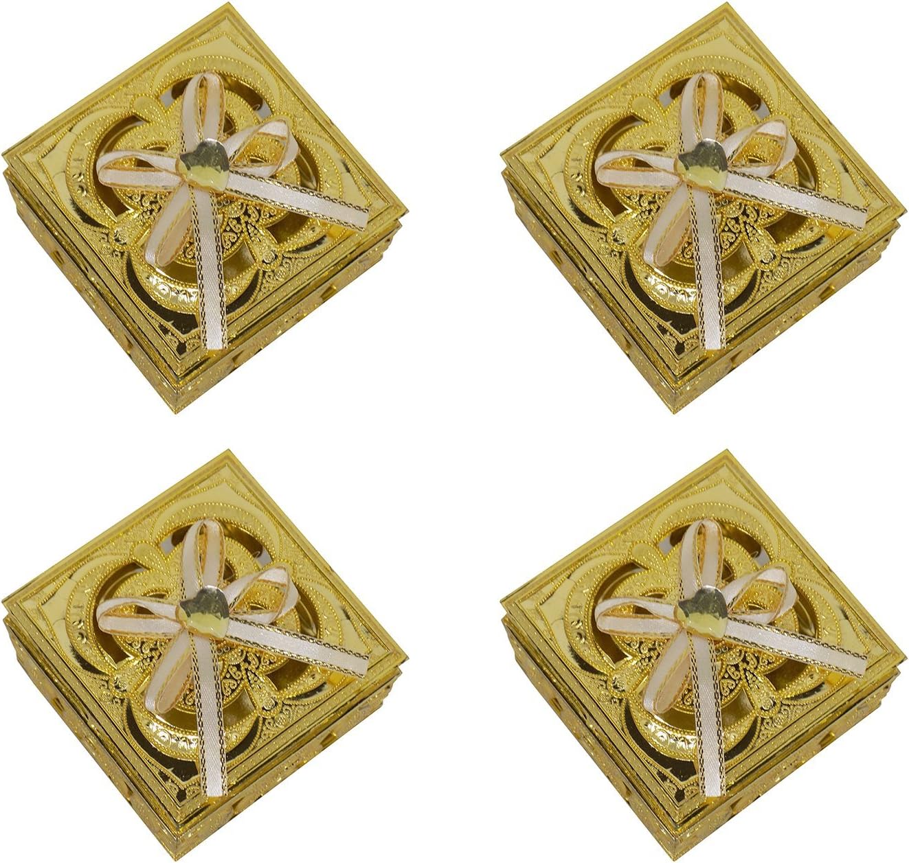 Majik Plastic Decorative Empty Box (Gold)
