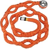 Feiyagoo 40202 Rigging Ring Rope Sling for Tree,5/8''x6.7' Arborist Block Sling with #2 Smooth Aluminum Rigging Ring, 10 Pockets Adjustable Riging Sling, 13600 lbs MBS