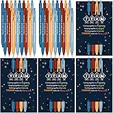 Sayglossy 20 Pcs Team Appreciation Gifts Bulk for Coworker Employee Team Ballpoint Pens with Together Cards Bag for Valentines Employee Appreciation Gifts Staff Office Supplies