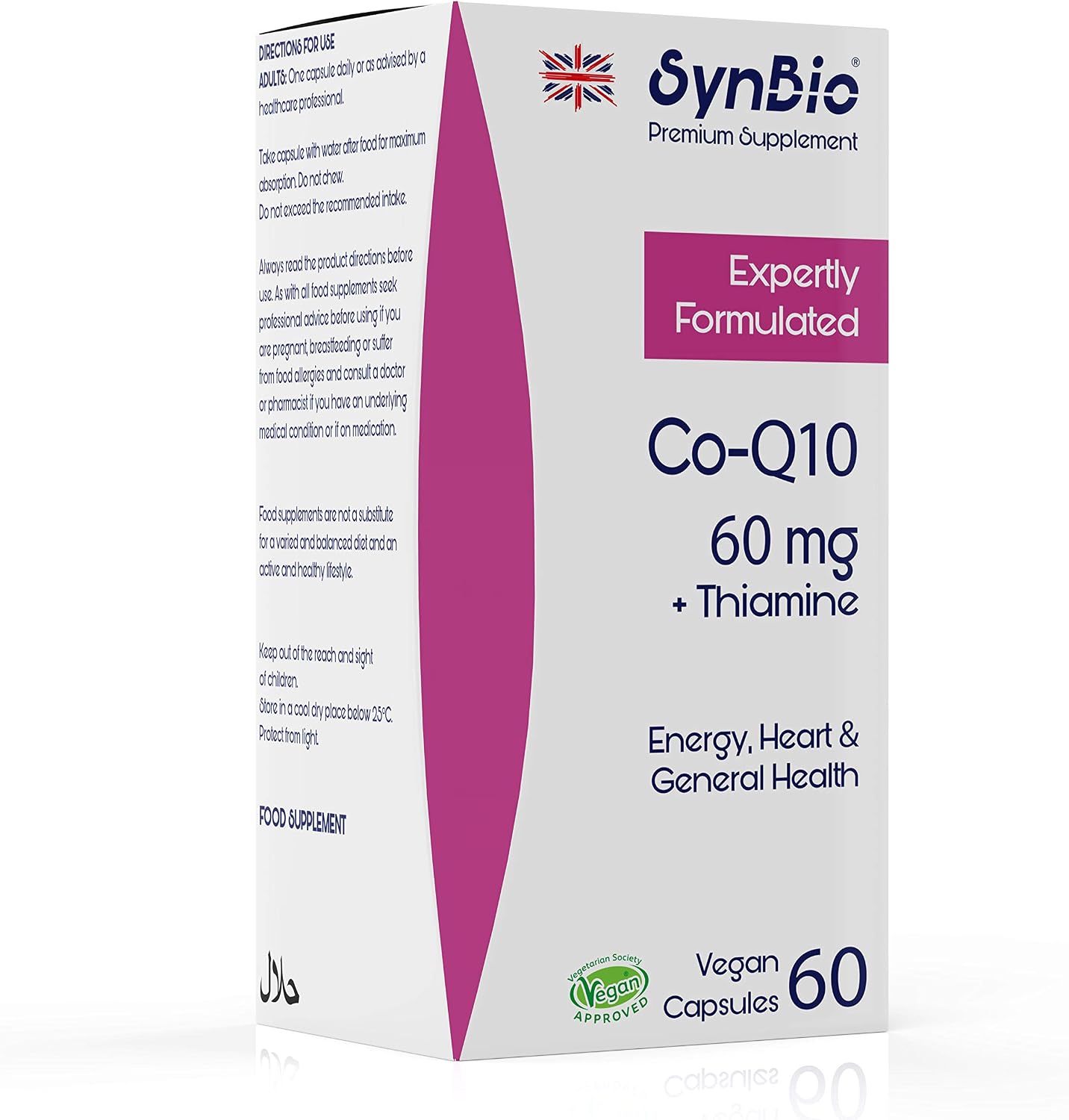 SynBio Premium - CoQ10 + Thiamine, 60 count (Pack of 1)