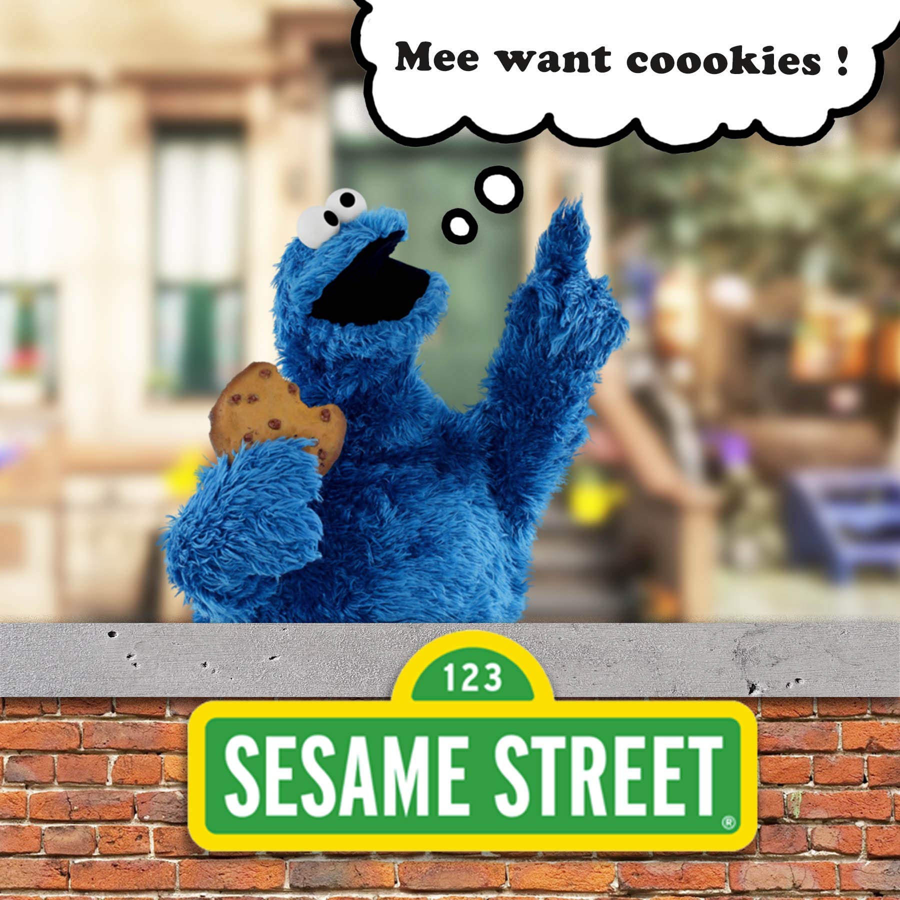 Sesame Street Elmo and Cookie Monster Mini Backpacks for Toddler, Boys, and Girls, School or Travel