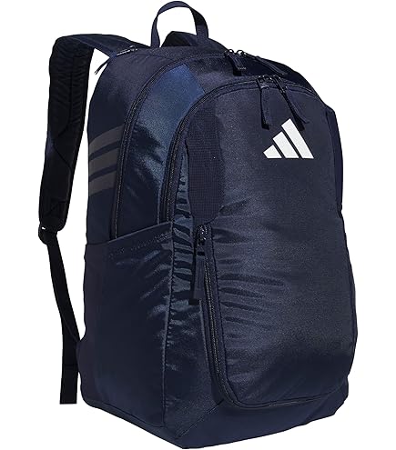 adidas Unisex-Adult Stadium Soccer Backpack, Navy, One Size Fits