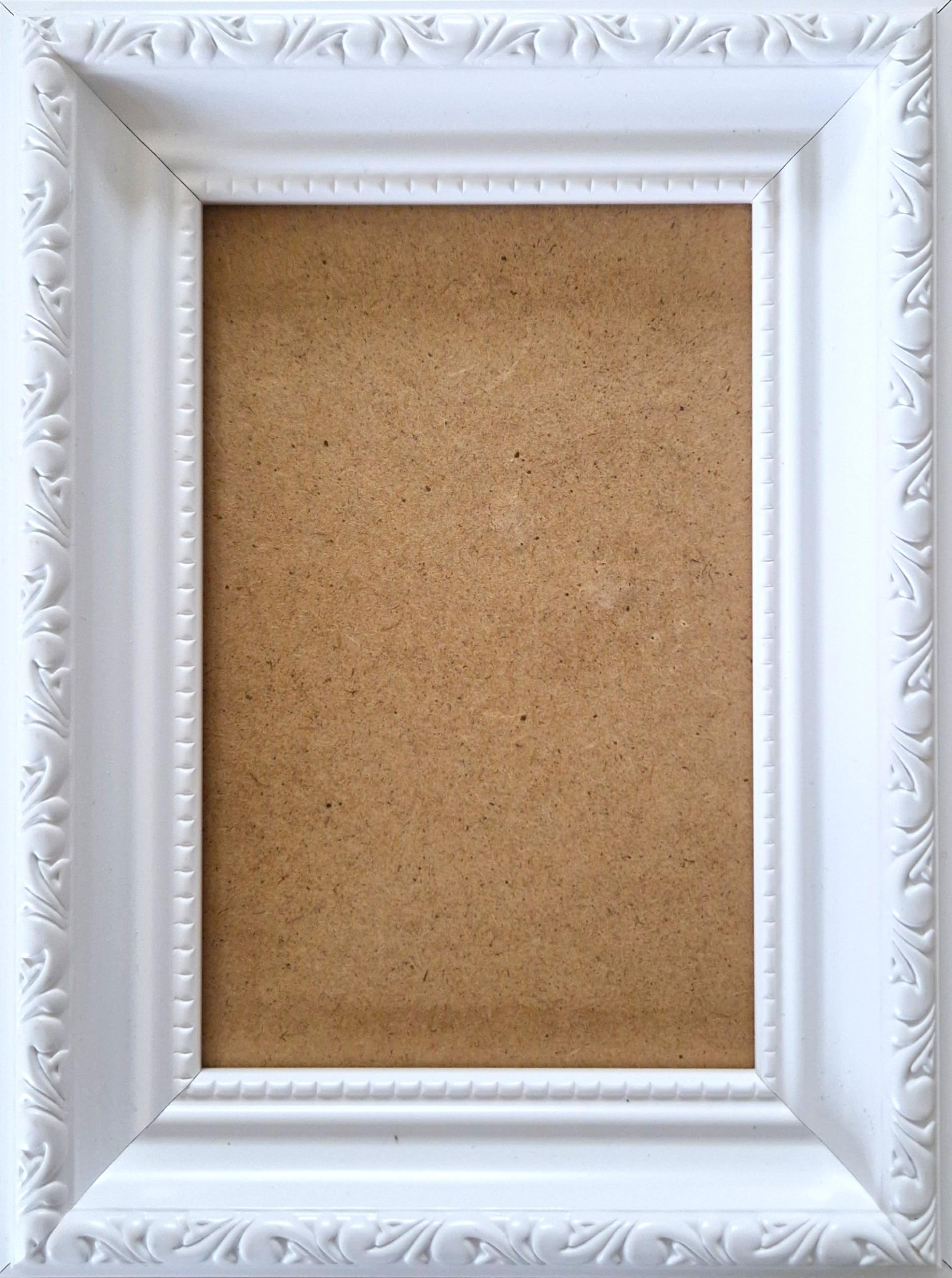 Aryllis Vintage 12x8 Photo Frame, White, Free-standing & Wall Mountable Premium Picture Frame with Perspex Front