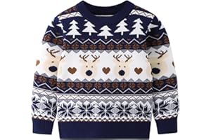 GAVOL Toddle Baby Girl Boy Christmas Outfit Baby Girl Boy Christmas Sweater Sweatshirt Warm Crewneck Winter Clothes