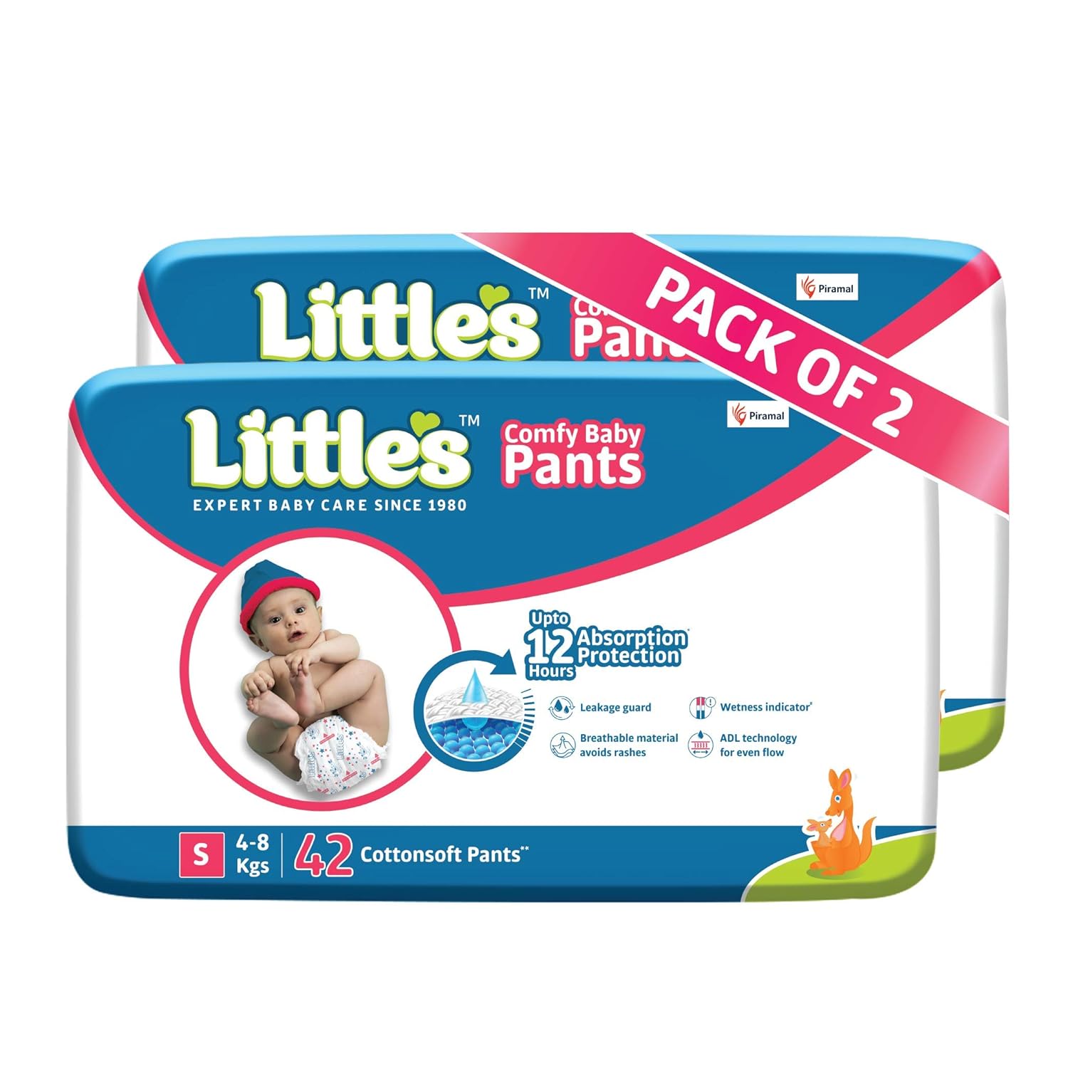 Buy Little's Baby Pants Diapers with Wetness Indicator and 12 Hours