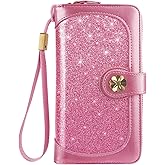 Coco Rossi Wallets for Women Multi Card Holder Wallet Clutch Wallet Card Holder Organizer Ladies Purse with Wrist strap Purse