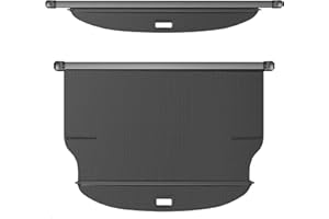 smnuxwm Cargo Cover for 2017-2023 Cadillac XT5, Trunk Luggage Cargo Cover All Weather Shielding Shade (Carbon Fiber Texture)