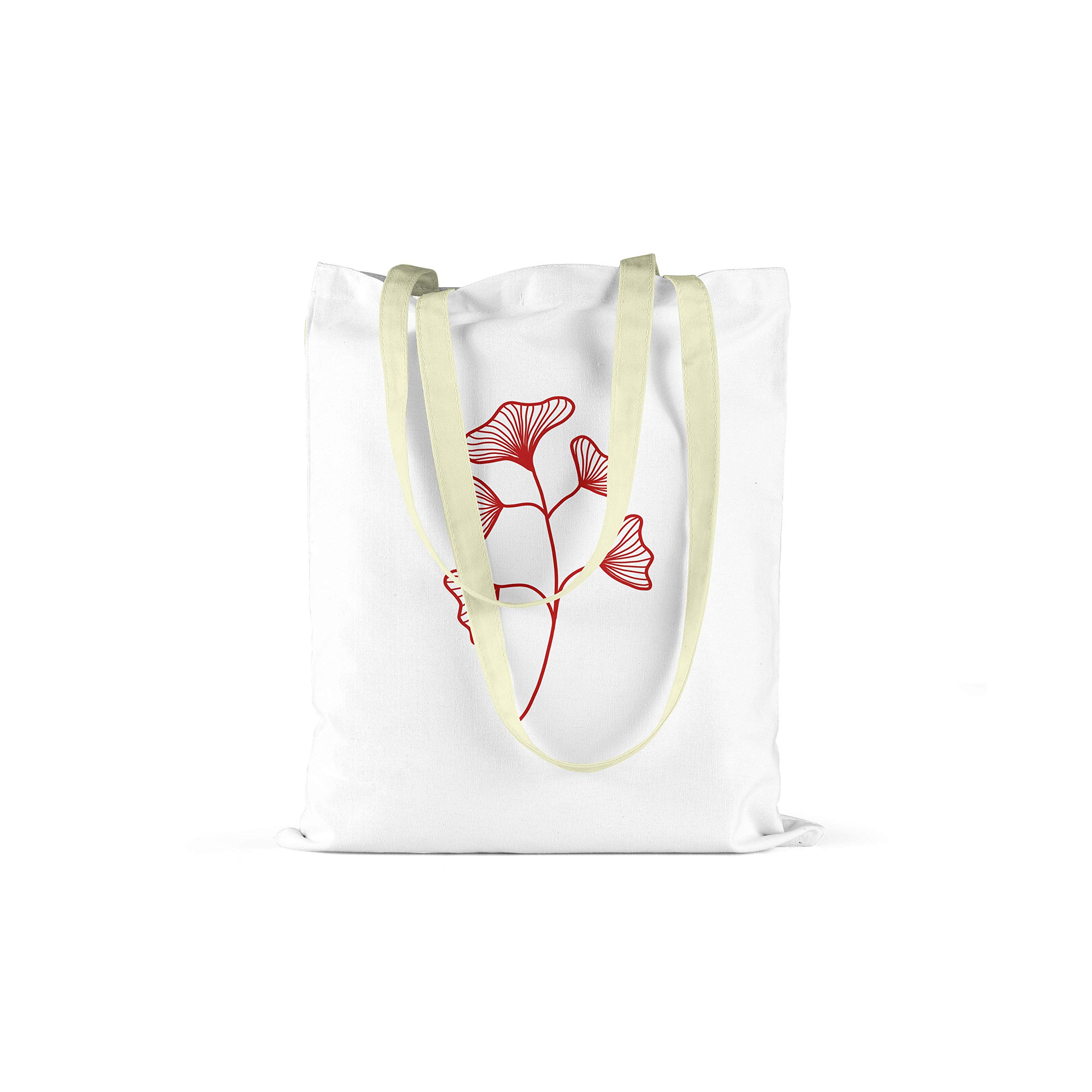 Bonamaison Printed Tote Bag, Reusable Grocery Bag, Shopping Bag, Machine Washable, Foldable, Canvas Cloth Bag with Handles, Size: 34x40 Cm