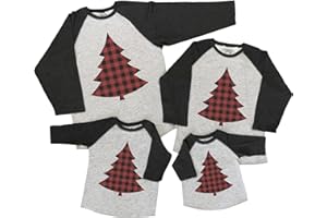 7 ate 9 Apparel Matching Family Christmas Shirts - Plaid Tree Grey Shirt