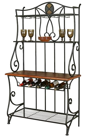 Sunset Trading Vail Dining Bakers Rack, Wine, Espresso