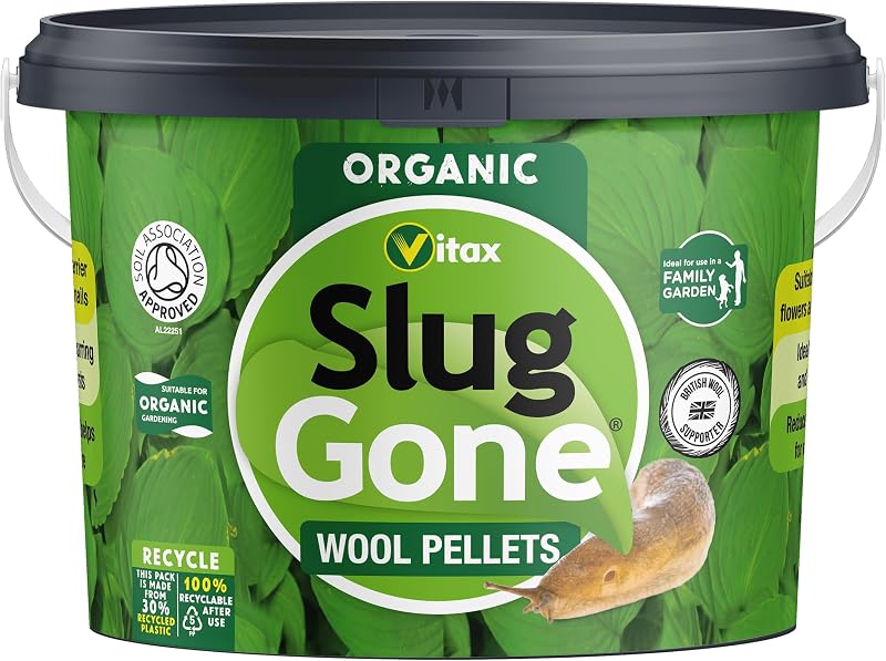 Vitax Slug Gone Wool Pellets 10L Organic Slug Barrier Natural Wool
