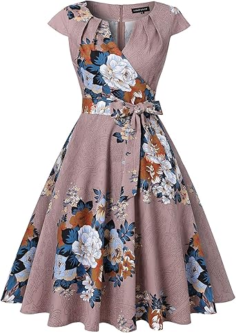 vintage swing dress with pockets