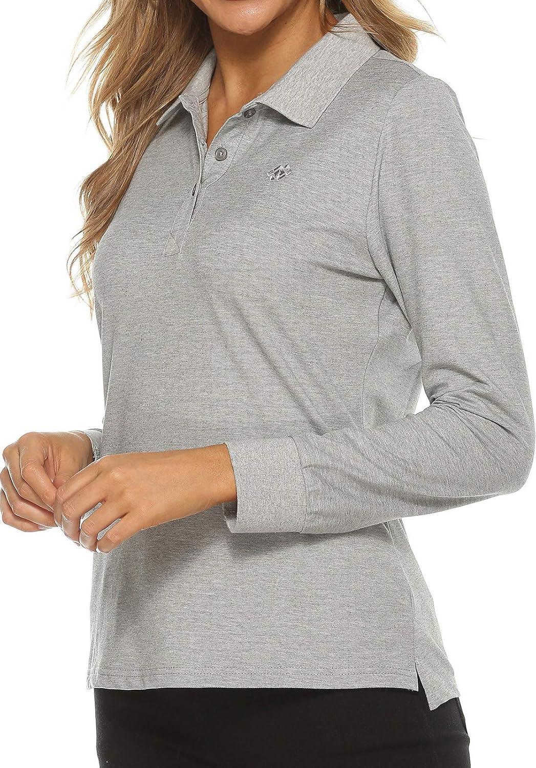 Women's Golf Polo Shirts Sports Athletic Shirts Tennis Tops Fitness Workout T-Shirt with Buttons: Clothing