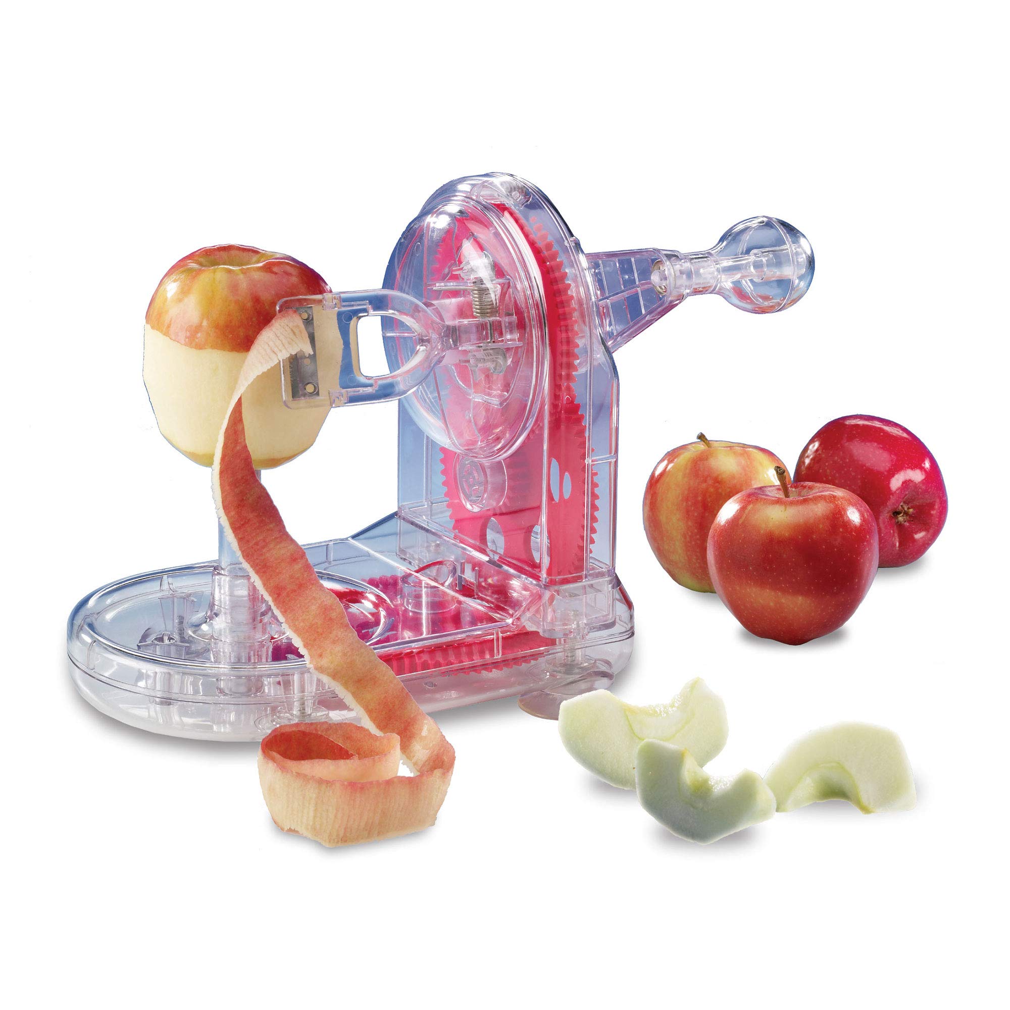 Photo 1 of Starfrit Apple Peeler - Easily Peels All Types of Apples - Spring Loaded Arm Adapts to Various Shapes - Bonus Apple Corer