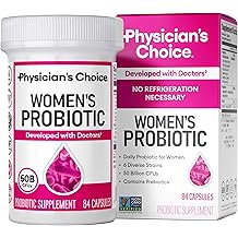 Physician's Choice Probiotics for Women - PH Balance, Digestive, UT, &amp; Feminine Health - 50 Billion CFU - 6 Unique Strains fo
