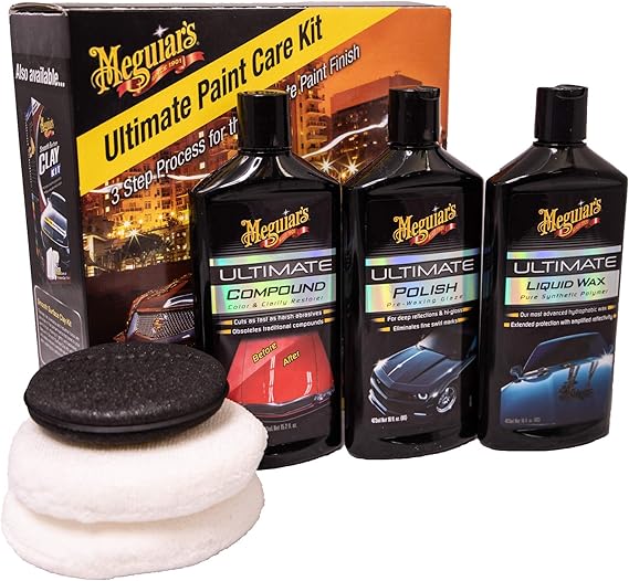 Meguiar's Ultimate Paint Care Kit Compound Car Polish Car Wax Amazon