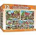 MasterPieces 12 Pack Jigsaw Puzzles For Adults, Family, Or Kids - Alan Giana 12-Pack Bundle