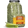 Dried Celery Flakes by It's Delish, 12 OZ Bulk Restaurant Gallon Size Container Jug with Handle | Dehydrated Chopped Crosscut Celery Stalk & Leaf | Kosher and Vegan