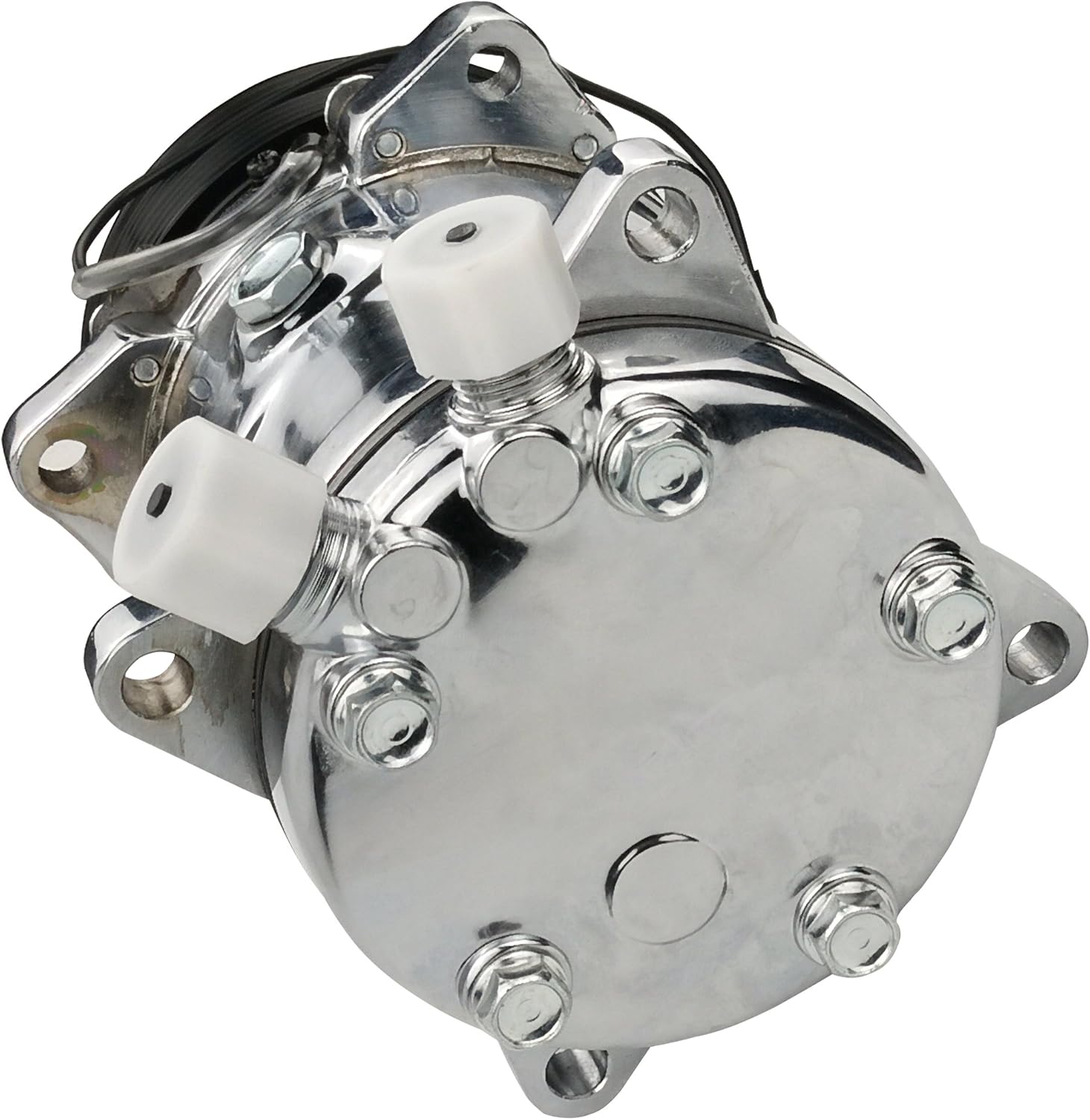 Compressors ACTECmax Universal A/C Compressor with Black PV7 Clutch Sanden 508 Style 5H14 R134A