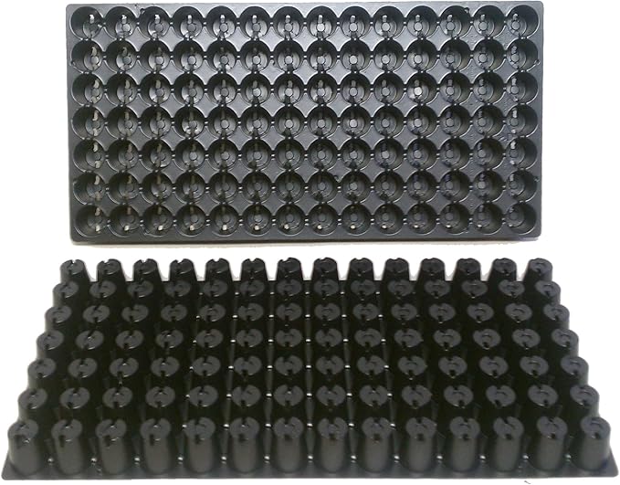 10 Plastic Seed Starting Trays Each Tray Has 98 Cells