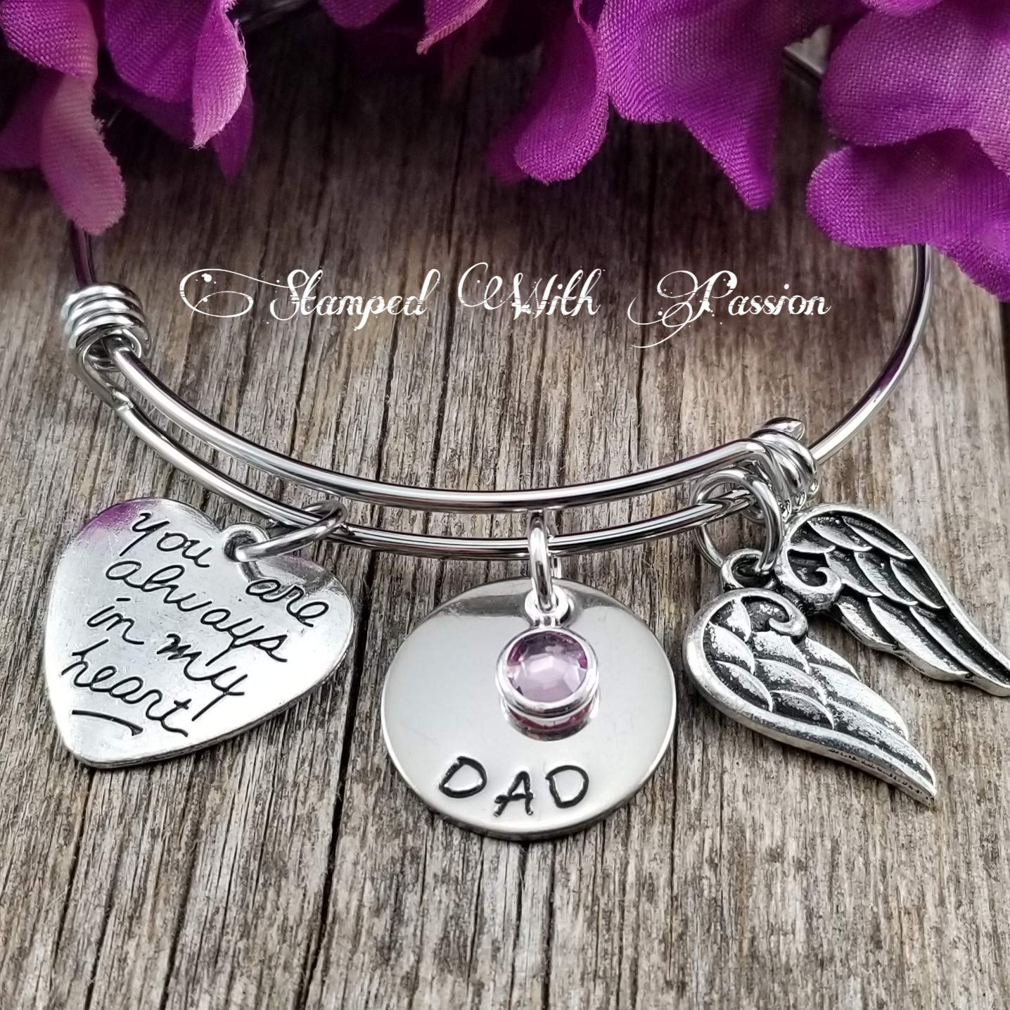 Memorial Bangle Bracelet 