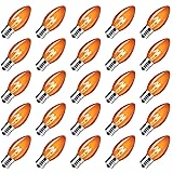 Brightown 25 Pack C9 Halloween Orange Lights, C9