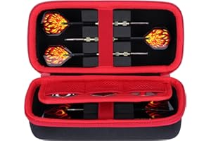 Lebakort Hard Case Compatible with 6 Pcs Steel Tip or Soft Tip Darts Set, Storage Holder Fits for Dart Tips Shafts Flights an