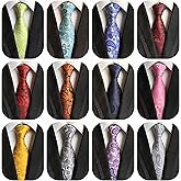 WeiShang Classic Men's Silk Tie Necktie Woven JACQUARD Neck Ties