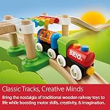 BRIO My First Railway 33727 Beginner Pack Wooden Train Set with Track view 6