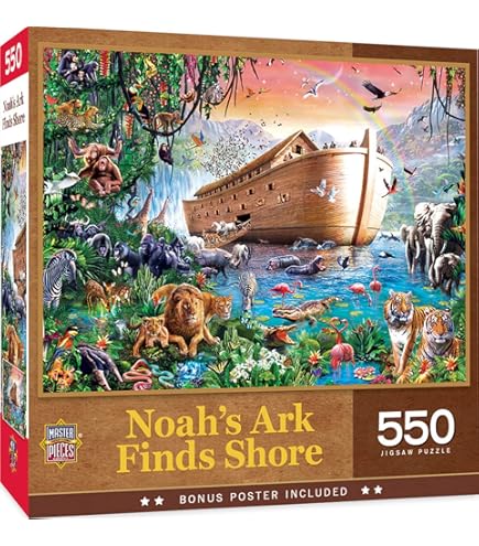 廃盤品 ジグソーパズル　NOAH’S ARK BILL BELL ノアズアーク Amazon.com: Noah's Ark by Bill Bell ~ 550 Piece Puzzle