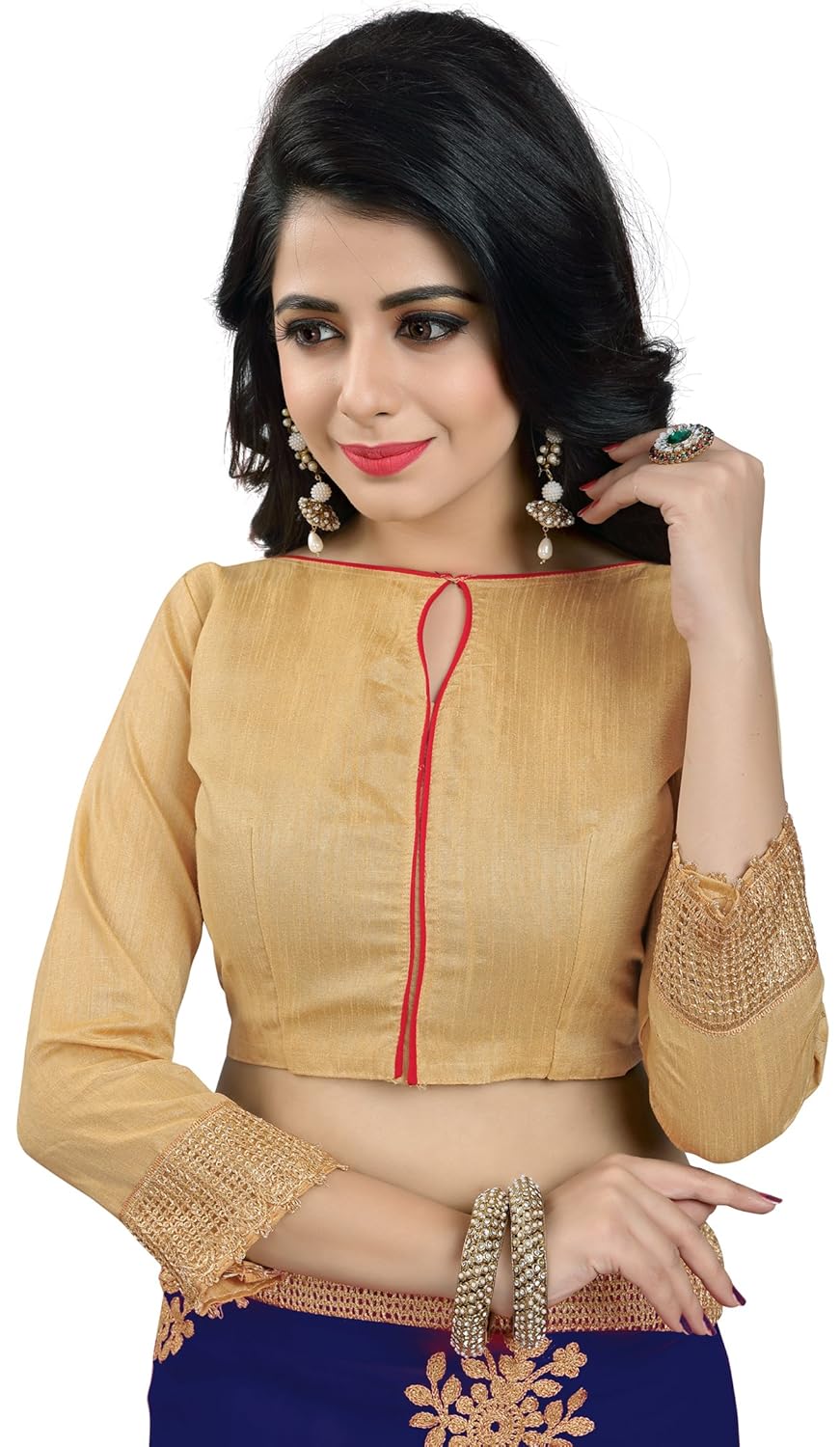 raghukul georgette embroidered saree for women