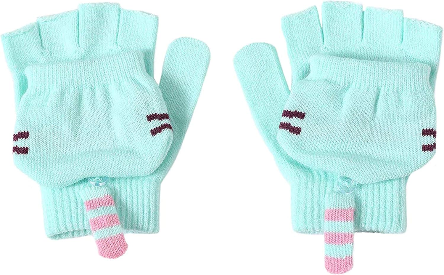 pusheen knit gloves