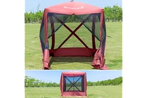 Seven Color House Pop Up Screen Tent House for Camping 4 Sided Portable Gazebo Tent for Outdoor Sun Shelter Canopy for Patio 