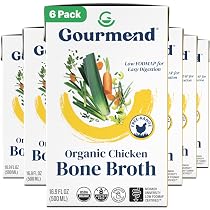 Amazon.com: Caldo de hueso de carne orgánico sin sal de 16.9 onzas ...