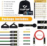 COFOF Resistance Bands Set with Handles 150 lbs Stackable Gym Bands view 6