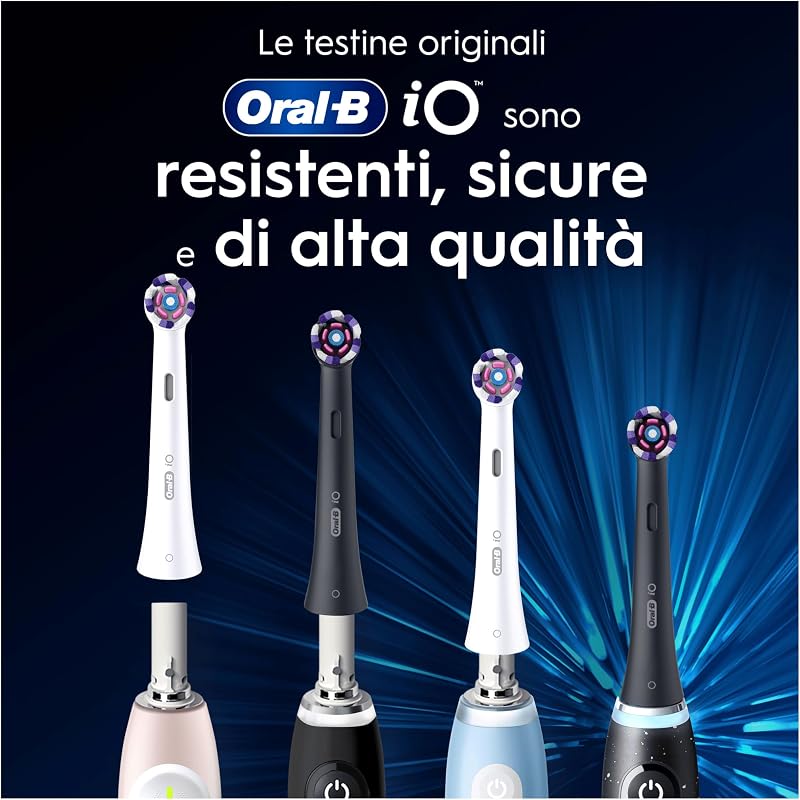 Testine di Ricambio iO Radiant White, Nere, 4 Ricambi