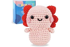 StryWiin Crochet Kit for Beginners, 21 Pcs Turtle Family Crochet Animal Kit with Step-by-Step Video Tutorials, DIY Beginner C