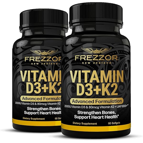 Amazon.com: FREZZOR Vitamin D3 and K2 Caps, High Potency D3 2000IU
