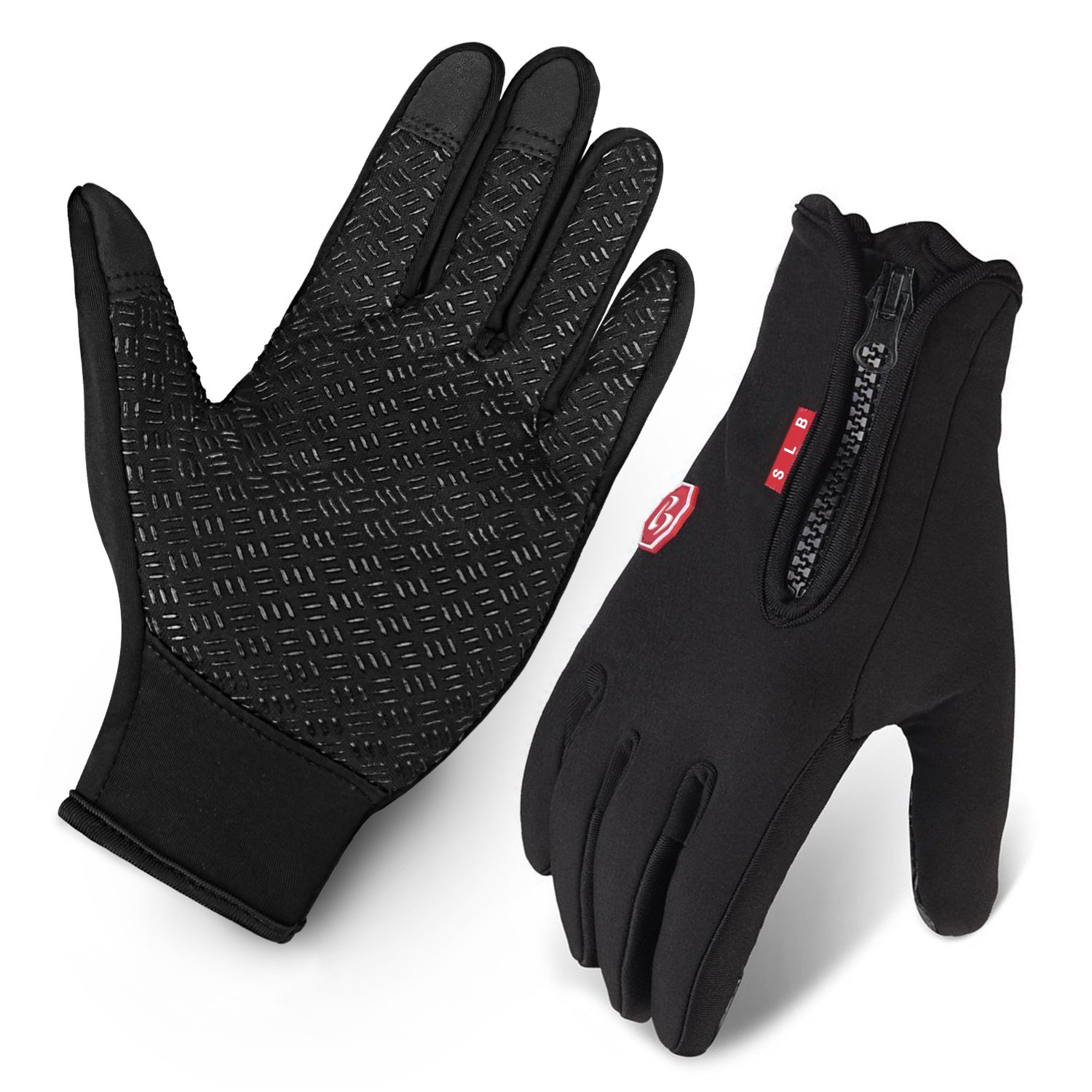 Cycling Gloves, SLB Waterproof Touchscreen in Winter Outdoor Gel Bike