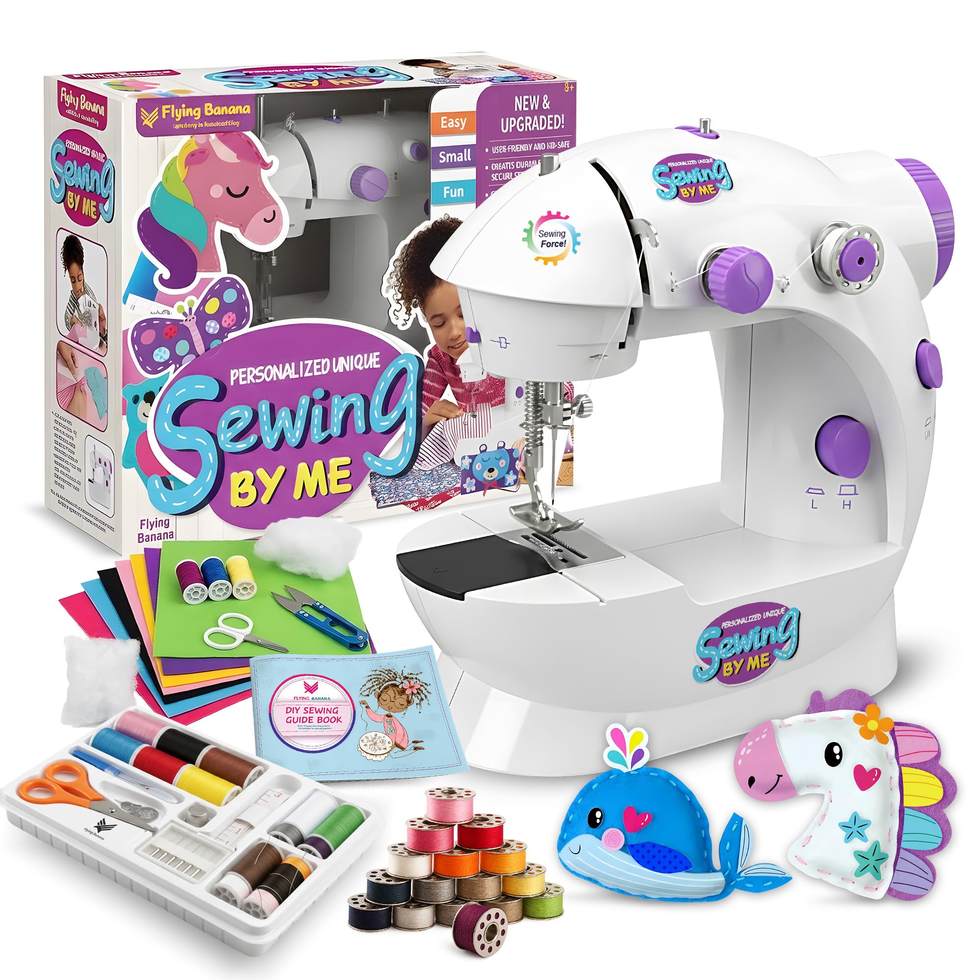 Photo 1 of ***PARTS ONLY***Sewing Machine for Beginners with Extension Table, Adjustable 2-Speed 2-Thread Mini Sewing Machine, Portable Electric Maquina de Coser with Foot Pedal, Perfect for DIY, Ideal Gift for Kids and Adults