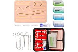 Ultrassist Complete Suture Practice Kit, Suture Training Kit for Medical or Vet Student, Includes Durable Pads with Embedded 