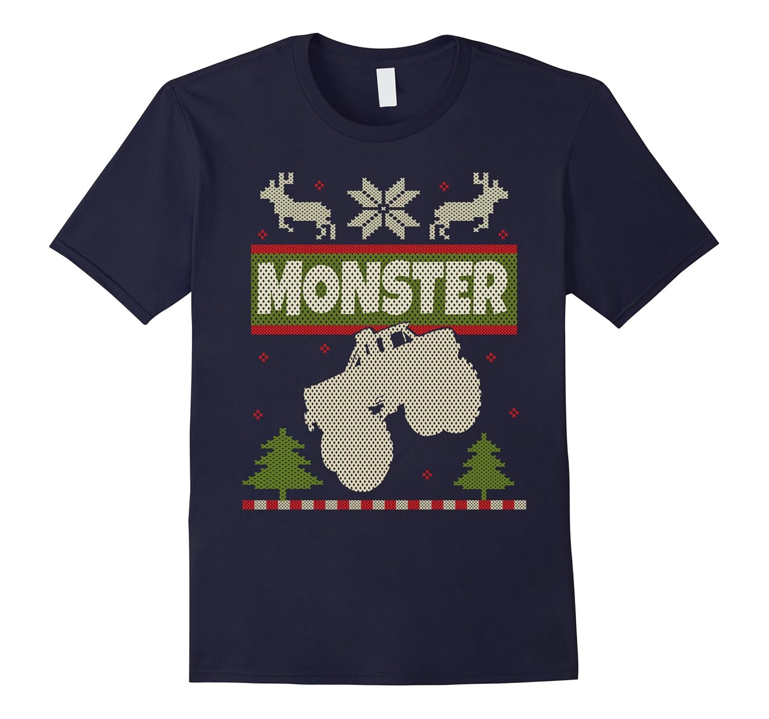 Monster Truck Ugly Christmas Sweater Shirt Big Cars Xmas Tee-Rose