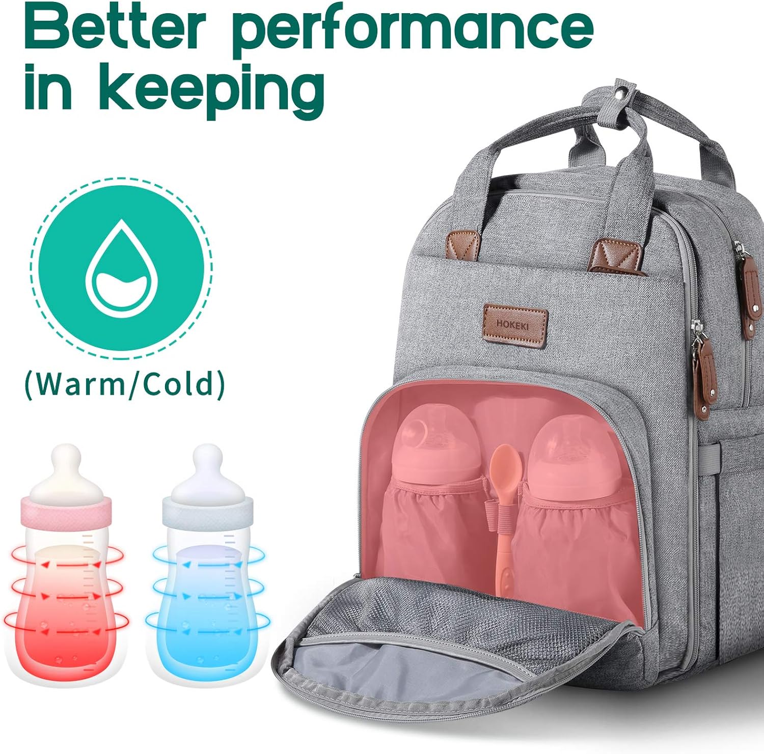 Dad Mom Hokeki Baby Backpack Diaper Bag Multifunctional Tote Bag Waterproof Boy Girls Durable And Stylish Travel Bag Large Capacity Diapering Kolenik Diaper Bags