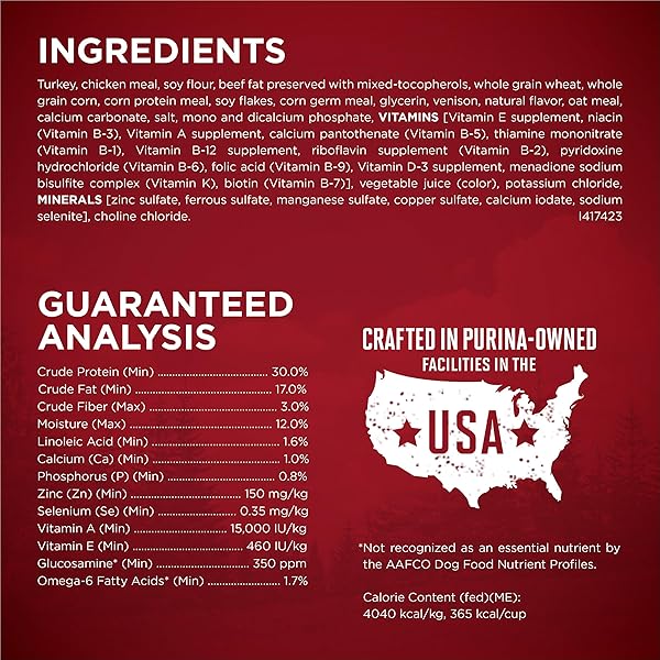 PURINA ONE TRUE INSTINCT WITH A BLEND OF REAL TURKEY AND VENISON DRY DOG FOOD – 7.4 LB. BAG