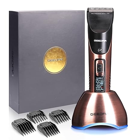 Haarschneider Maschine Haarschneidemaschine Eingebauter Li-Ion 2000mAh GEEDAR professionellen Friseurgeräten mit einem schnur
