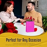 Thepaperbagstore 10 Hot Pink Small Paper Party Bags with Handles 18x22x8cm view 7