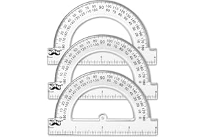 Mr. Pen- Small Protractor, 4 Inch Protractor, Pack of 3, Protractor Ruler, Drafting Tools, Protractor for Kids, Protractors Classroom Set, Protractor, Protactor 4 Inch, Math Geometry, School Supplie