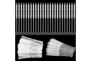 TrelaCo 50 Pcs Tracheostomy Cleaning Brushes Trach Brush Nylon Bristle Tracheostomy Brushes Pipe Tube Cleaning Brush for Supplies, 10mm
