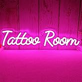 Vveikea Tattoo Neon Sign Dimmable Tattoo Room Neon Signs for Wall Decor Artistic Studio Wall Art Cool Led Neon Light for Tattoo Shop Decor Gifts for Artists